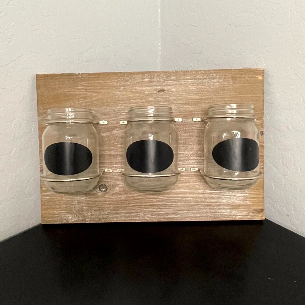 Farmhouse Shabby Chic Mason Jar Wall Decor